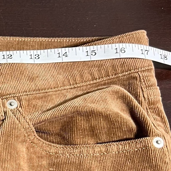 Banana Republic Petite Corduroy Pants High-Rise Pumpkin Spice 32/14 - Picture 12 of 15